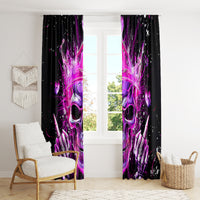 Queen Skull Window Curtain Bitch I'm Not A Princess I'm The Fucking Queen - Wonder Print Shop