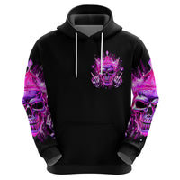 Queen Skull Zip Hoodie Bitch I'm Not A Princess I'm The Fucking Queen - Wonder Print Shop