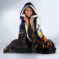 Pumpkin Witch Skull Hooded Blanket In My Defense The Moon Was Full And I Was Left Unsupervided