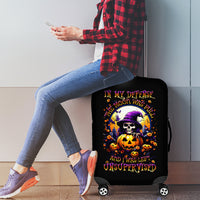 Pumpkin Witch Skull Luggage Cover In My Defense The Moon Was Full And I Was Left Unsupervided - Wonder Print Shop