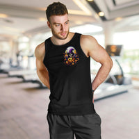 Pumpkin Witch Skull Men Tank Top In My Defense The Moon Was Full And I Was Left Unsupervided - Wonder Print Shop