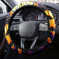Pumpkin Witch Skull Steering Wheel Cover In My Defense The Moon Was Full And I Was Left Unsupervided - Wonder Print Shop