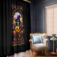 Pumpkin Witch Skull Window Curtain In My Defense The Moon Was Full And I Was Left Unsupervided - Wonder Print Shop