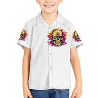 Flower Skull Family Matching Puletasi and Hawaiian Shirt Judge Me When You're Perfect Otherwise Shut Up - Wonder Print Shop