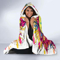 Flower Skull Hooded Blanket Judge Me When You're Perfect Otherwise Shut Up