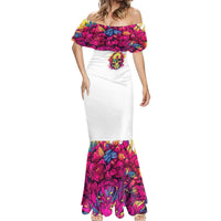 Flower Skull Mermaid Dress Judge Me When You're Perfect Otherwise Shut Up - Wonder Print Shop