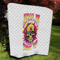 Flower Skull Quilt Judge Me When You're Perfect Otherwise Shut Up - Wonder Print Shop