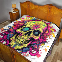 Flower Skull Quilt Judge Me When You're Perfect Otherwise Shut Up - Wonder Print Shop
