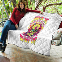 Flower Skull Quilt Judge Me When You're Perfect Otherwise Shut Up - Wonder Print Shop