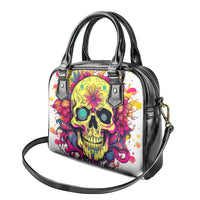 Flower Skull Shoulder Handbag Judge Me When You're Perfect Otherwise Shut Up