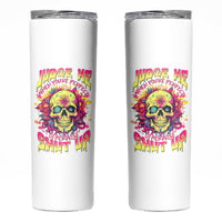 Flower Skull Skinny Tumbler Judge Me When You're Perfect Otherwise Shut Up - Wonder Print Shop