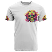 Flower Skull T Shirt Judge Me When You 're Perfect Otherwise Shut Up - Wonder Print Shop