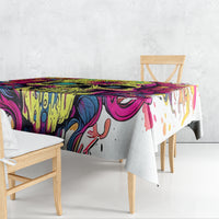 Flower Skull Tablecloth Judge Me When You're Perfect Otherwise Shut Up - Wonder Print Shop