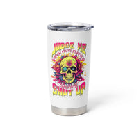 Flower Skull Tumbler Cup Judge Me When You're Perfect Otherwise Shut Up - Wonder Print Shop