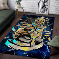 Mummy Skull Area Rug I'm Going To Hell to Pick You Up - Wonder Print Shop