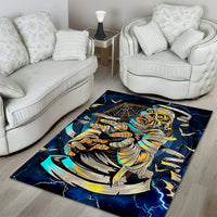 Mummy Skull Area Rug I'm Going To Hell to Pick You Up - Wonder Print Shop
