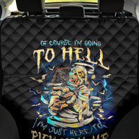 Mummy Skull Back Car Seat Cover I'm Going To Hell to Pick You Up - Wonder Print Shop