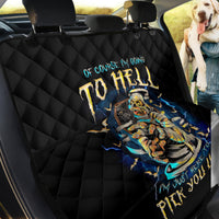 Mummy Skull Back Car Seat Cover I'm Going To Hell to Pick You Up - Wonder Print Shop