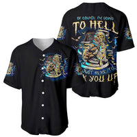 Mummy Skull Baseball Jersey I'm Going To Hell to Pick You Up - Wonder Print Shop
