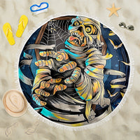 Mummy Skull Beach Blanket I'm Going To Hell to Pick You Up - Wonder Print Shop