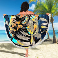 Mummy Skull Beach Blanket I'm Going To Hell to Pick You Up - Wonder Print Shop