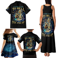 Mummy Skull Family Matching Tank Maxi Dress and Hawaiian Shirt I'm Going To Hell to Pick You Up - Wonder Print Shop