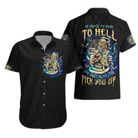 Mummy Skull Hawaiian Shirt I'm Going To Hell to Pick You Up - Wonder Print Shop