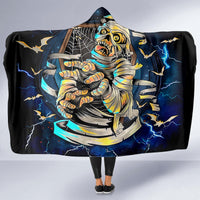Mummy Skull Hooded Blanket I'm Going To Hell to Pick You Up