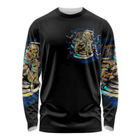 Mummy Skull Long Sleeve Shirt I'm Going To Hell to Pick You Up - Wonder Print Shop