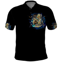 Mummy Skull Polo Shirt I'm Going To Hell to Pick You Up - Wonder Print Shop