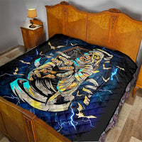 Mummy Skull Quilt I'm Going To Hell to Pick You Up - Wonder Print Shop