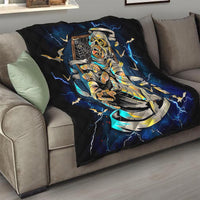 Mummy Skull Quilt I'm Going To Hell to Pick You Up - Wonder Print Shop