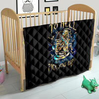Mummy Skull Quilt I'm Going To Hell to Pick You Up - Wonder Print Shop