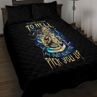 Mummy Skull Quilt Bed Set I'm Going To Hell to Pick You Up - Wonder Print Shop
