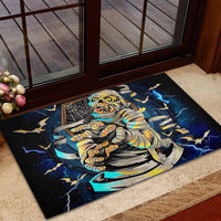 Mummy Skull Rubber Doormat I'm Going To Hell to Pick You Up - Wonder Print Shop