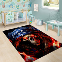 American Skull Area Rug One Day I Gonna Fuck It All - Wonder Print Shop