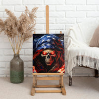 American Skull Canvas Wall Art One Day I Gonna Fuck It All - Wonder Print Shop