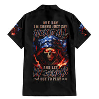 American Skull Family Matching Mermaid Dress and Hawaiian Shirt One Day I Gonna Fuck It All - Wonder Print Shop