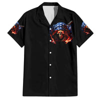 American Skull Family Matching Off Shoulder Long Sleeve Dress and Hawaiian Shirt One Day I Gonna Fuck It All - Wonder Print Shop