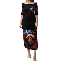 American Skull Family Matching Puletasi and Hawaiian Shirt One Day I Gonna Fuck It All - Wonder Print Shop