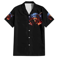 American Skull Family Matching Short Sleeve Bodycon Dress and Hawaiian Shirt One Day I Gonna Fuck It All - Wonder Print Shop