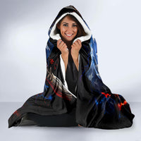 American Skull Hooded Blanket One Day I Gonna Fuck It All