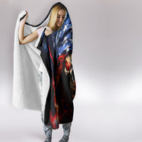 American Skull Hooded Blanket One Day I Gonna Fuck It All