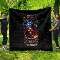 American Skull Quilt One Day I Gonna Fuck It All - Wonder Print Shop