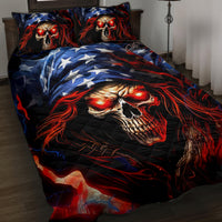 American Skull Quilt Bed Set One Day I Gonna Fuck It All - Wonder Print Shop