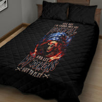 American Skull Quilt Bed Set One Day I Gonna Fuck It All - Wonder Print Shop
