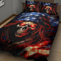 American Skull Quilt Bed Set One Day I Gonna Fuck It All - Wonder Print Shop