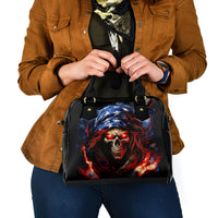 American Skull Shoulder Handbag One Day I Gonna Fuck It All