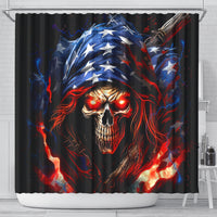 American Skull Shower Curtain One Day I Gonna Fuck It All