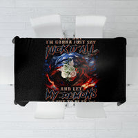 American Skull Tablecloth One Day I Gonna Fuck It All - Wonder Print Shop